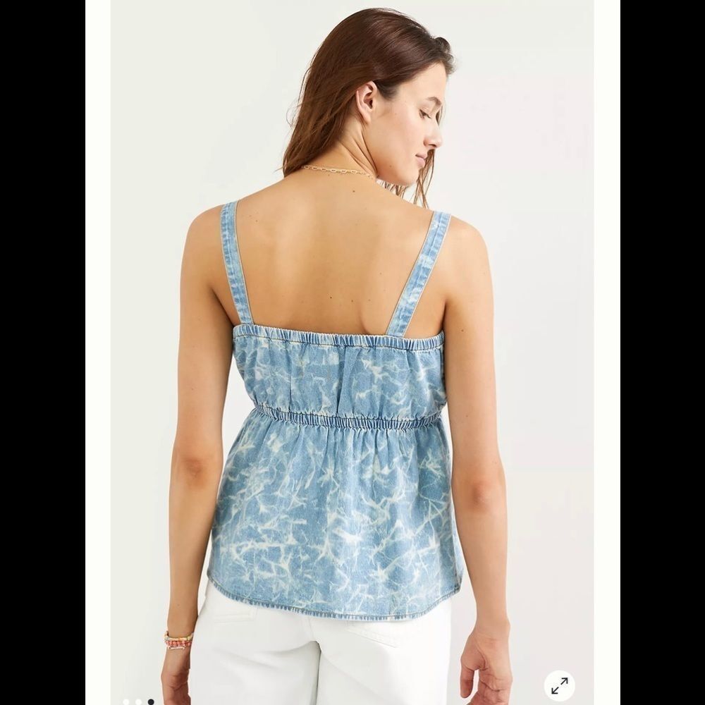 Anthropologie I Chambray V-Neck Tank - Picture 3 of 3